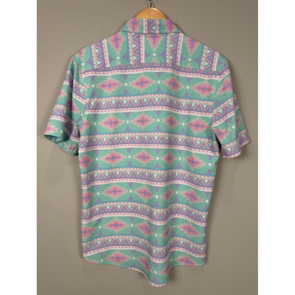 Southern Shirt 80'S Party Collection Mens Button Down Shirt Short Sleeve MED - Picture 5 of 10